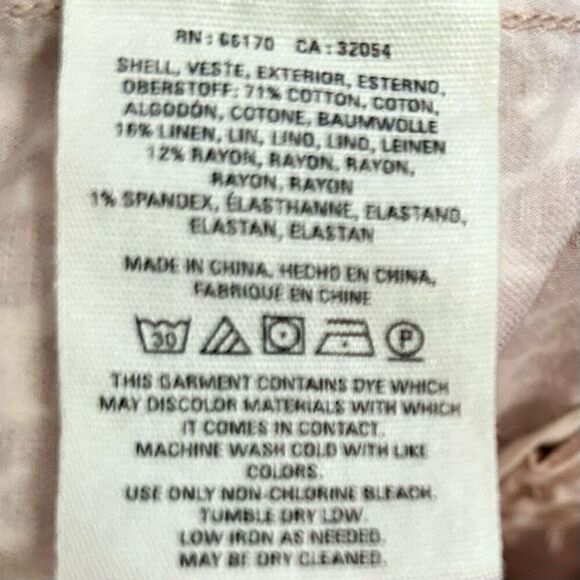 Anthropologie Utility Pants Women's Sz 32 Belted Ankle Length Leopard Print NWOT - Picture 10 of 11